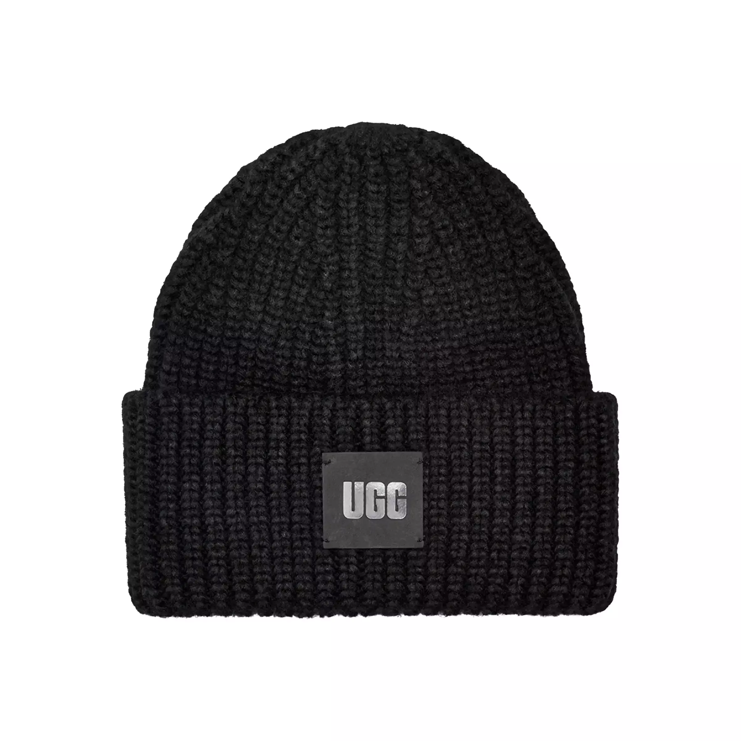 UGG Chunky Crafted Rib Beanie ブラック UGG Women's Ribbed Logo Beanie - Black